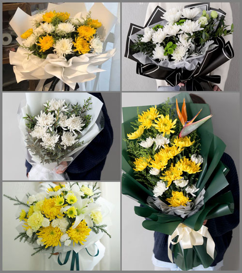 海南文昌市会文镇十八行村白事花束代送